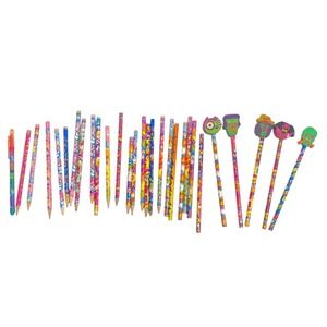 Vintage Lisa Frank Y2k Halloween Christmas Pencils 13 Eraser Toppers Bundle B20Q